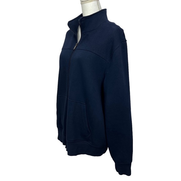 Michael Kors Women’s Full Zip Sweatshirt Sz XL Navy Blue NO Size/Material Tag - Picture 3 of 11